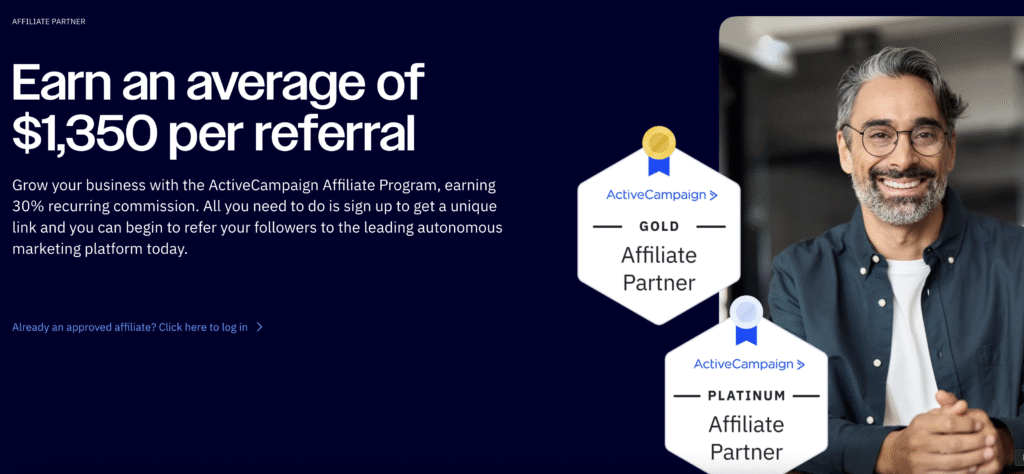 ActiveCampaign Afiliacja 30% Lifetime Recurring