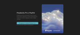 Darmowa roczna subskrypcja Perplexity Pro przez PayPal
