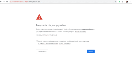 Połączenie nie jest prywatne w Chrome – jak naprawić?